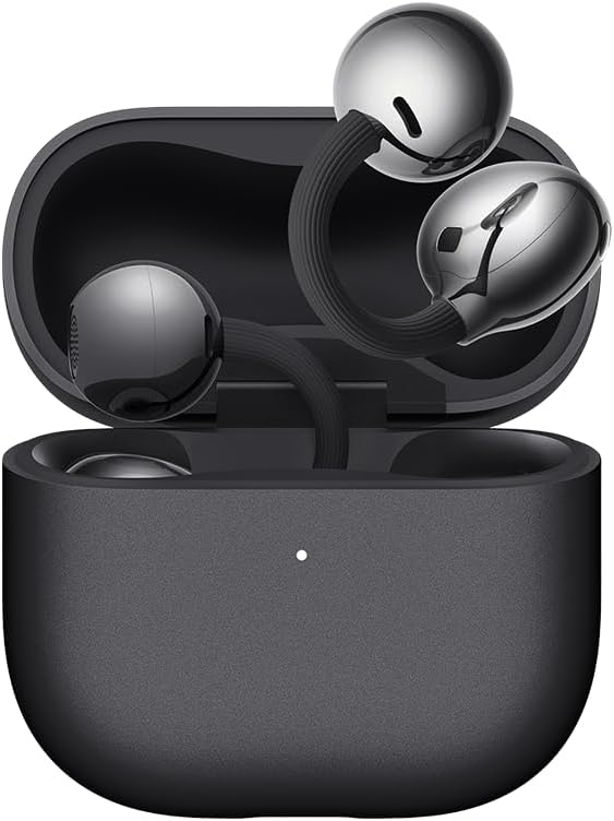 HUAWEI FreeClip 2 Open-Ear Clip-On Earbuds, Airy C-bridge design, Lightweight, 38H Battery, Fast Charge, Dual Driver, IP57 Waterproof & dust proof, Touch & Head-motion control, iOS & Android, Black