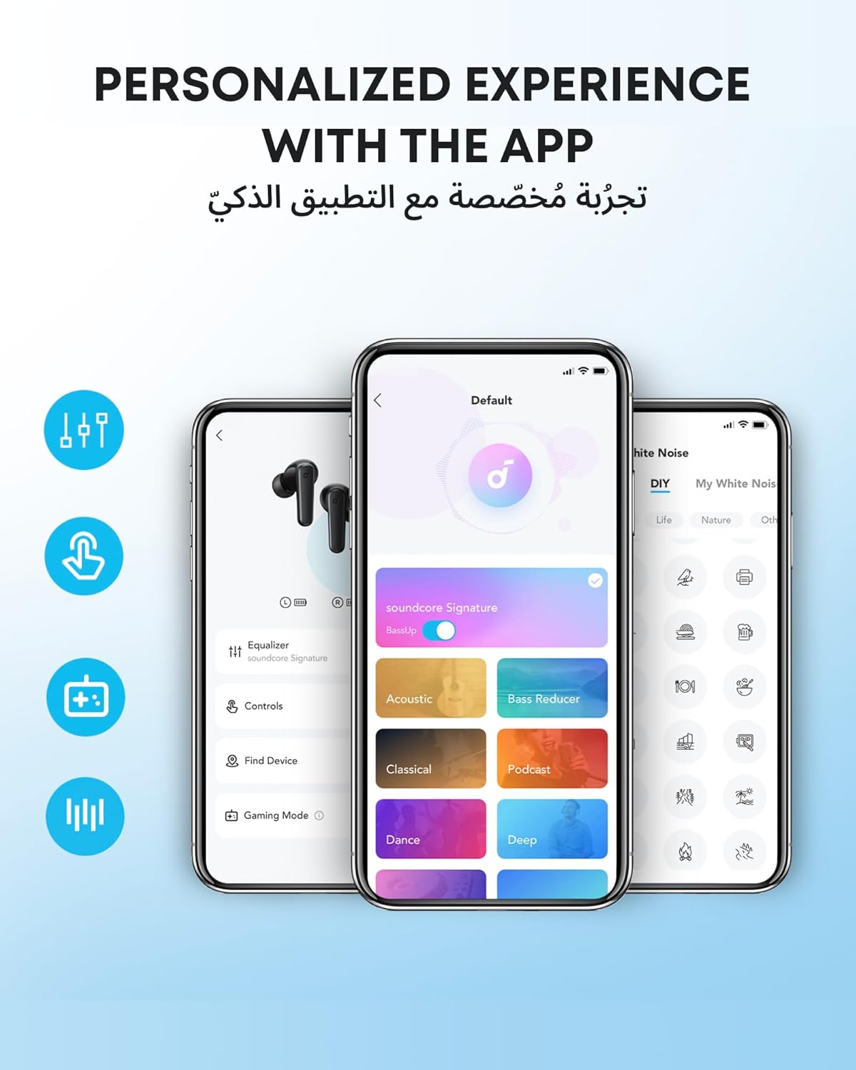 soundcore Anker P20i Bluetooth Earphones, 10mm Drivers with Big Bass True Wireless Earbuds, Bluetooth 5.3, 30H Playtime, IPX5, 2 Mics for AI Clear Calls, 22 Preset EQs, Customization via App