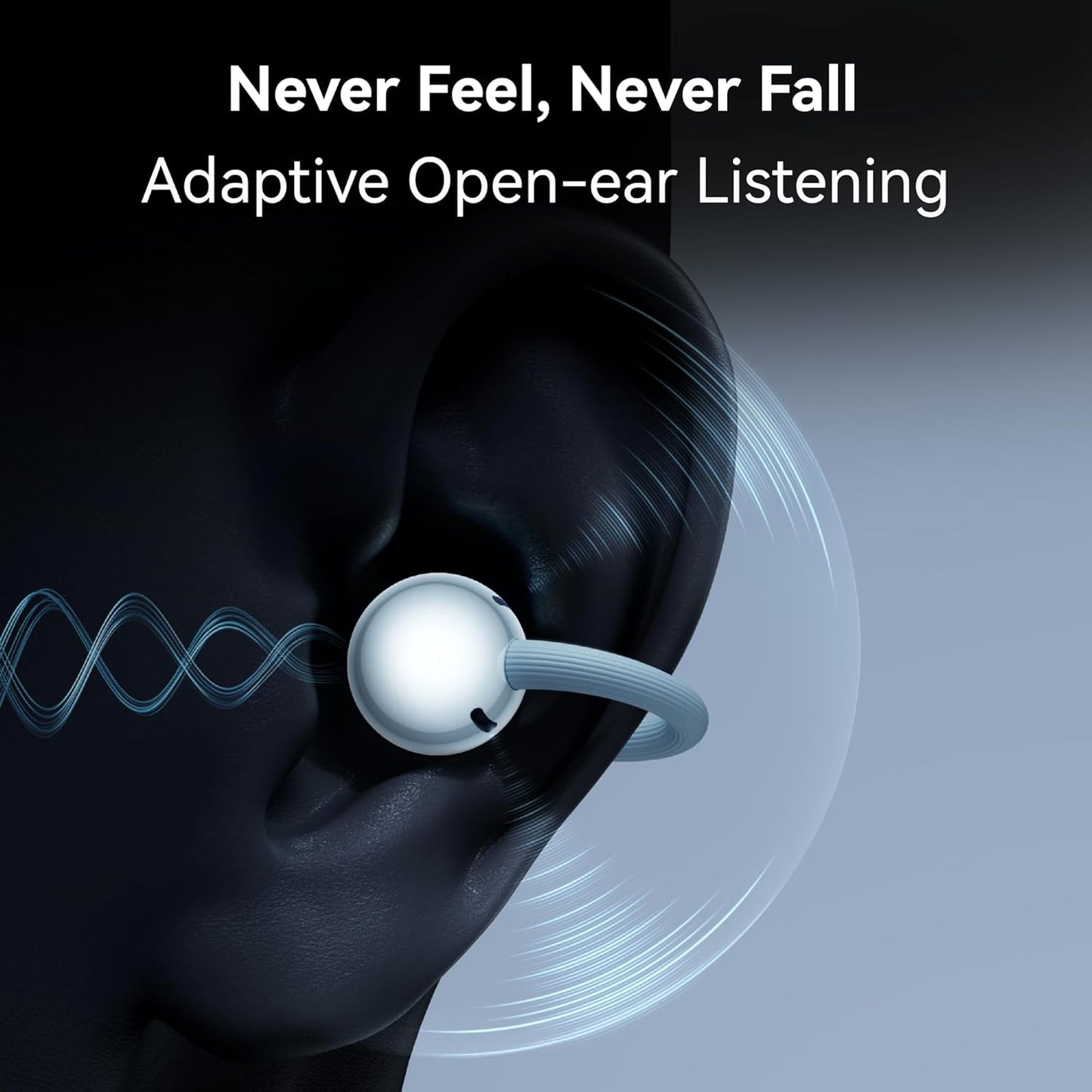 HUAWEI FreeClip 2 Open-Ear Clip-On Earbuds, Airy C-bridge design, Lightweight, 38H Battery, Fast Charge, Dual Driver, IP57 Waterproof & dust proof, Touch & Head-motion control, iOS & Android, Black