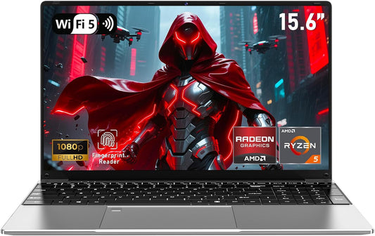Gaming Laptop Computer, Lap Top PC 2025 Win 11 pro, 16GB RAM 1TB SSD, Ryzen 5 7430U (up to 4.3Ghz, Beat 5700U), Backlit Keyboard, IPS 1920 * 1080 FHD Display, WiFi 5, BT5.0, Fingerprint