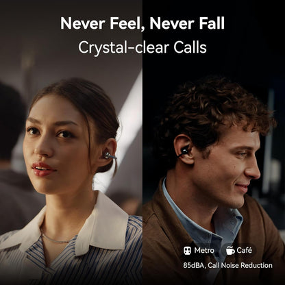 HUAWEI FreeClip 2 Open-Ear Clip-On Earbuds, Airy C-bridge design, Lightweight, 38H Battery, Fast Charge, Dual Driver, IP57 Waterproof & dust proof, Touch & Head-motion control, iOS & Android, Black