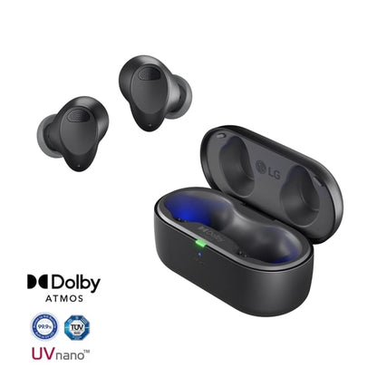 T80S Wireless Bluetooth Earbuds LG TONE Free® with Dolby Atmos®, Black
